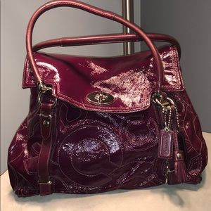 Hamptons Quilted Patent Leather Flap Carry-all